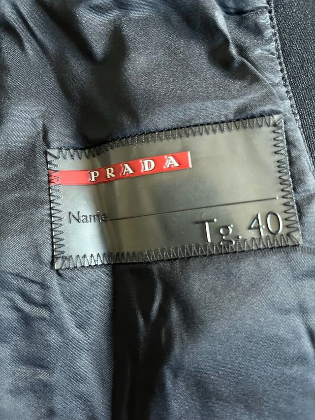 Abrigo Prada Negro Largo Vintage