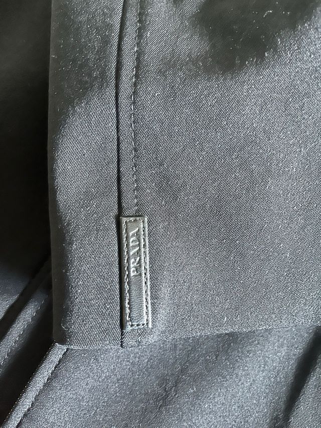 Abrigo Prada Negro Largo Vintage