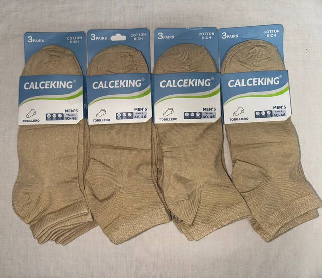 Calcetines tobilleros algodón cómodos talla 40-46