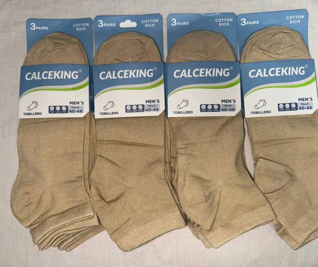 Calcetines tobilleros algodón cómodos talla 40-46