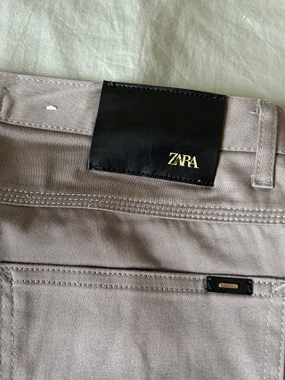 Pantalón chino Zara Talla 44 Beige Nuevo