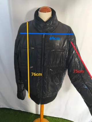 Chubasquero cazadora negra