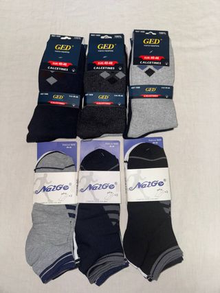 Calcetines de algodón clásicos talla 40-46