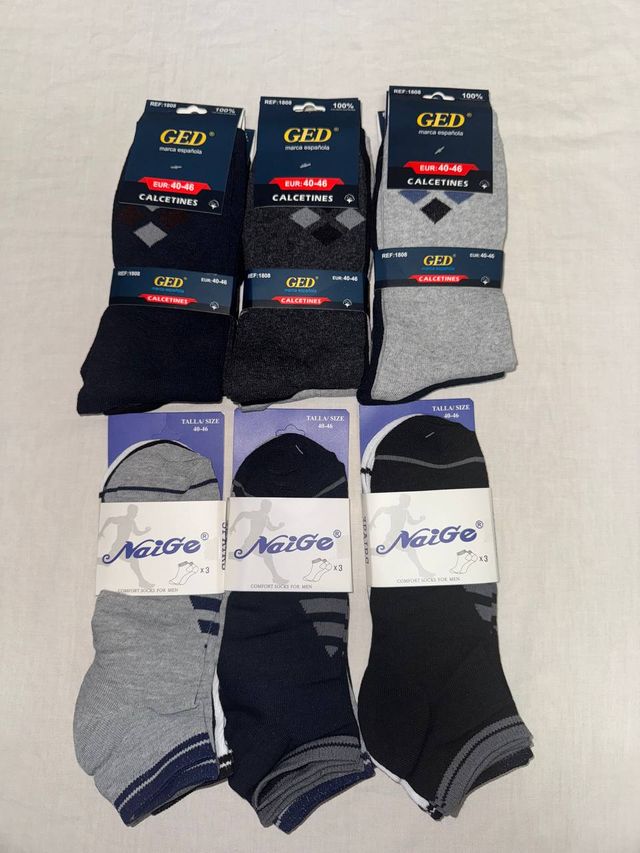 Calcetines de algodón clásicos talla 40-46
