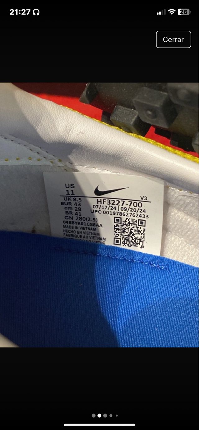 Zapatillas Nike Amarillas y Azules