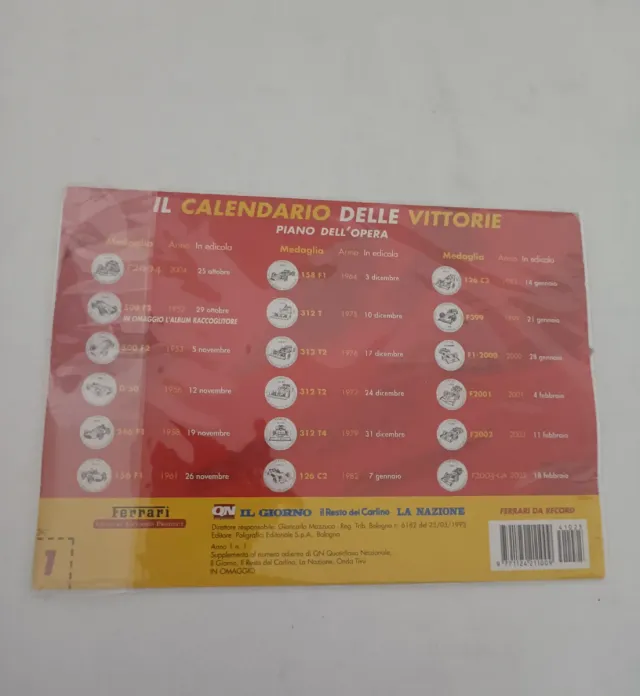 Moneta Ferrari 18 volte Campione del Mondo