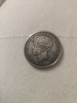 Moneda Alfonso XIII 1905 Plata