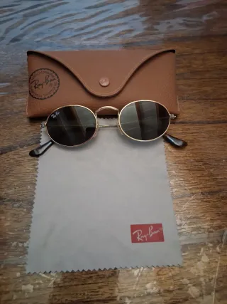 Gafas de Sol Ray-Ban Ovaladas Doradas