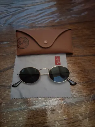 Gafas de Sol Ray-Ban Ovaladas Doradas