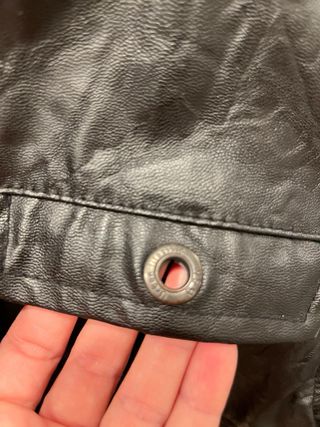 Cazadora Negra Hombre Talla M
