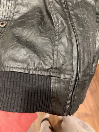 Cazadora Negra Hombre Talla M