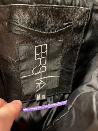 Cazadora Negra Hombre Talla M