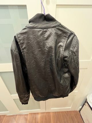 Cazadora Negra Hombre Talla M