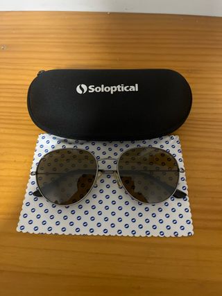 Gafas de sol Soloptical marrones y plateadas