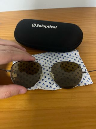 Gafas de sol Soloptical marrones y plateadas