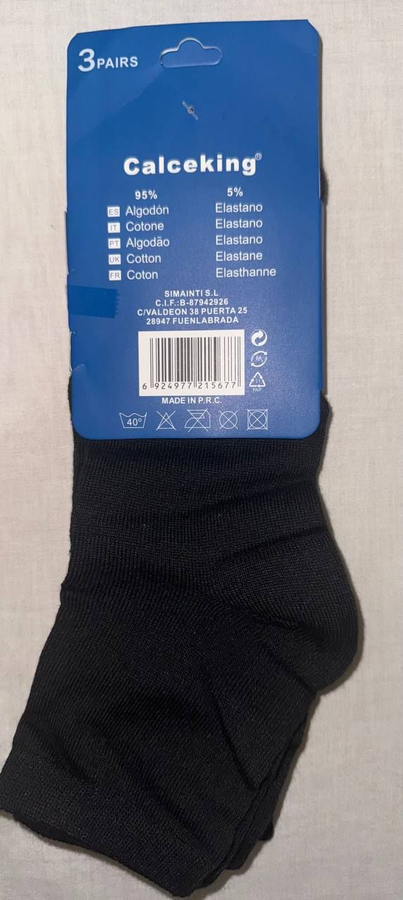 Calcetines de algodón transpirables talla 40-46