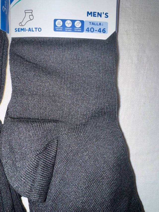 Calcetines de algodón transpirables talla 40-46