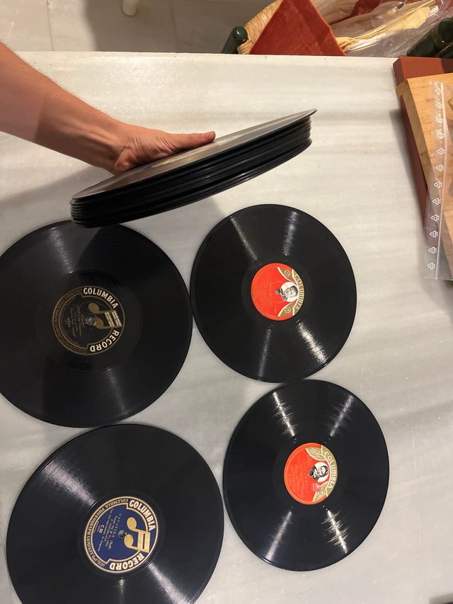 Discos gramola Columbia.precio negociable 