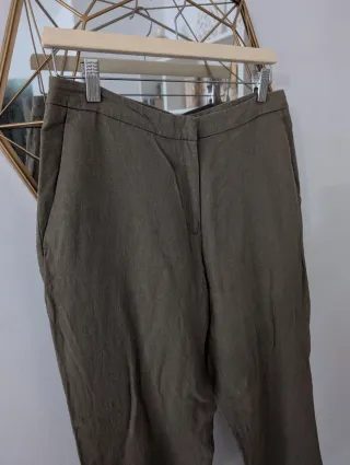 Pantalón con lino H&M - Talla 40