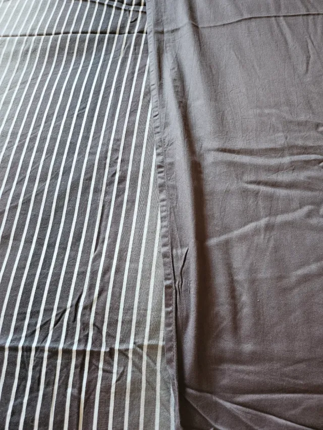 Funda Nórdica Cama 135 cm rayas grises y blancas