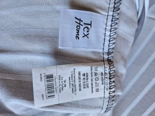 Funda Nórdica Cama 135 cm rayas grises y blancas