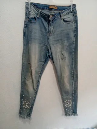 Pantalón mujer perlas
