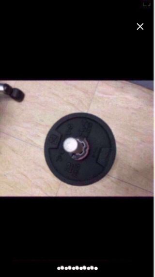 Pesas para gimnasio y barra