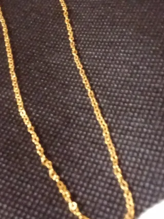 Cadena Rolo Chapado Oro Italiano 18 kilates.