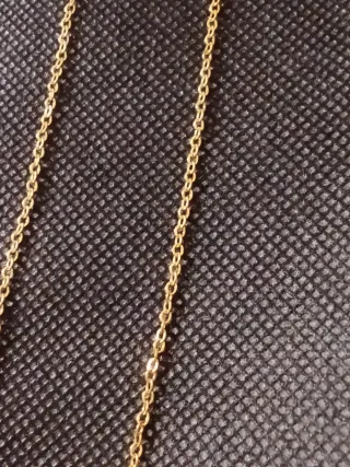 Cadena Rolo Chapado Oro Italiano 18 kilates.