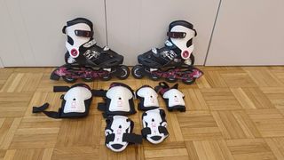 Patines Oxelo Talla 34-36 + Protecciones
