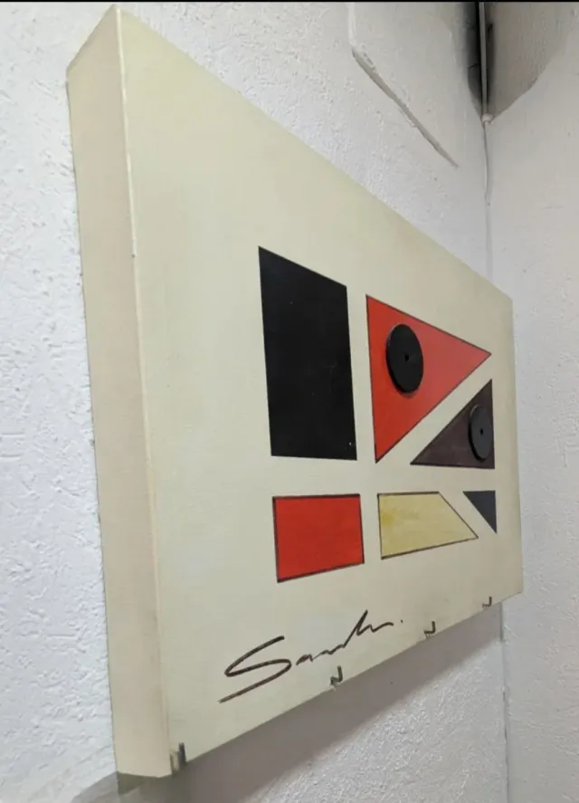 Tapa cuadro eléctrico pintada a mano