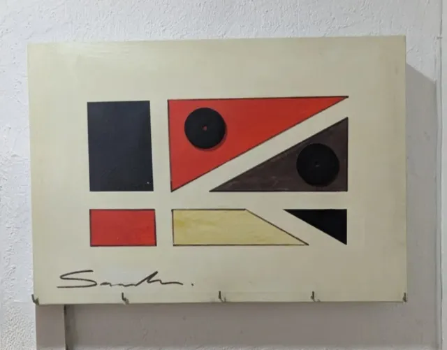 Tapa cuadro eléctrico pintada a mano