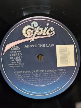 Vinilo Rap Above The Law - 4 The Funky On It 12