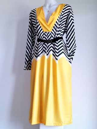 Vestido Rayas Zigzag de Mujer