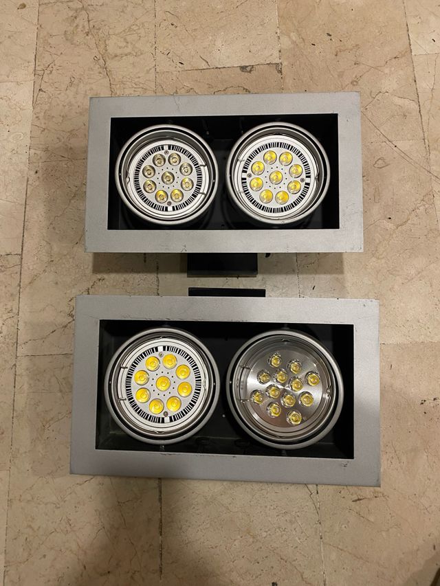 Focos LED empotrables techo (2 unidades)