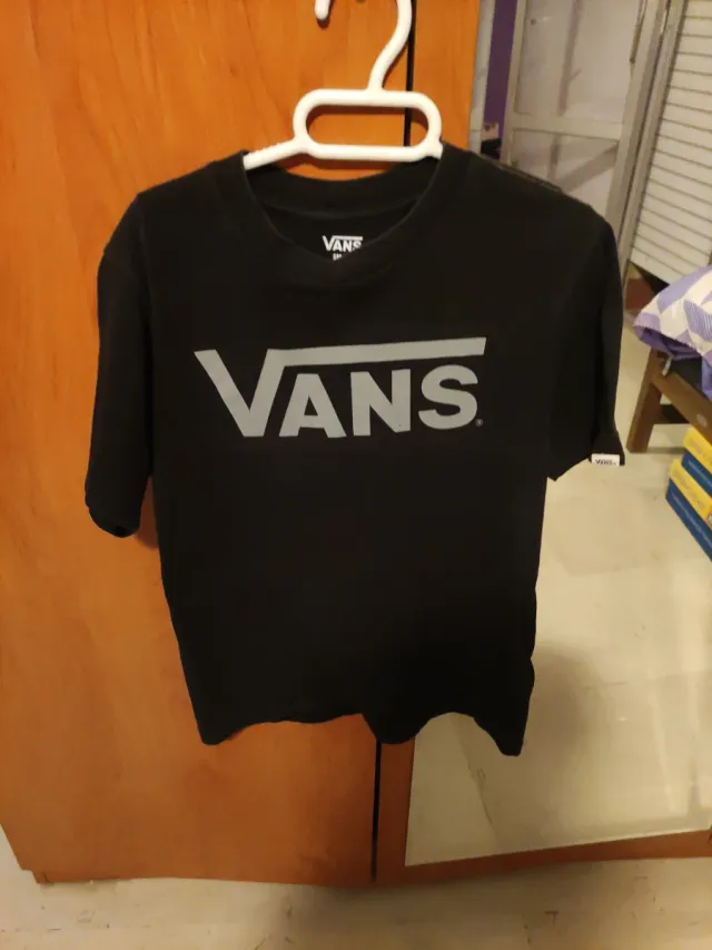 Camiseta Vans Negra Niño