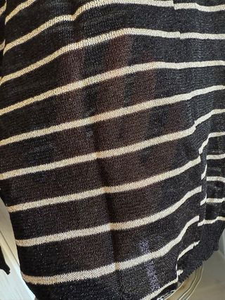 Jersey Zara Rayas Negras y doradas 