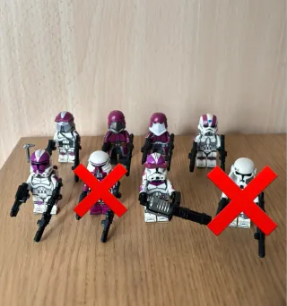 Minifigure 6 Soldati Clone Legion 187 Star Wars