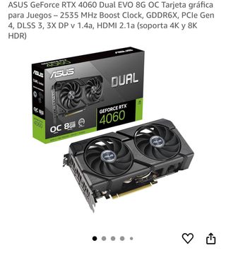 NVIDIA RTX 4060 8GB ASUS DUAL