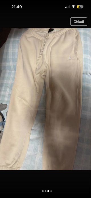 Pantaloni tuta Jordan donna beige
