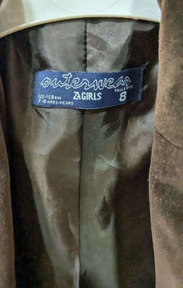 Chaqueta Marrón Terciopelo Talla 7-8