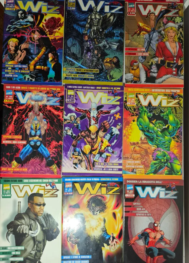 Lotto Riviste Wiz Marvel Italia