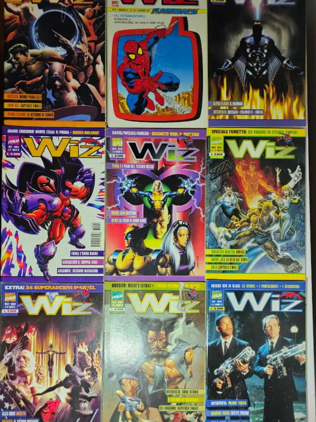 Lotto Riviste Wiz Marvel Italia