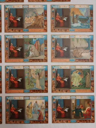 Lotto 14 cartoline antiche Divina Commedia