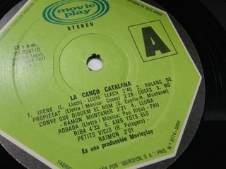 Vinilo La Cançó Catalana Folk
