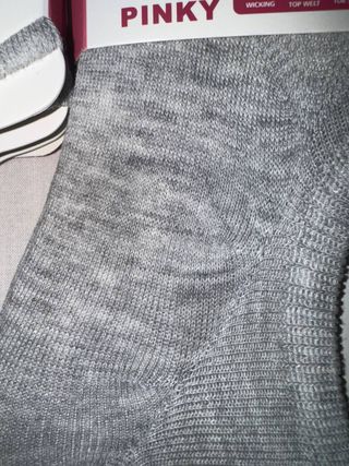 Calcetines Pinkys invisibles algodón con silicona 