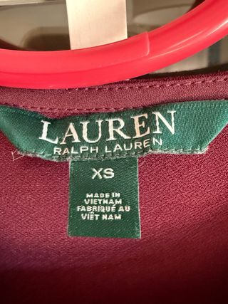 Camiseta Ralph Lauren Morada Botones Dorados