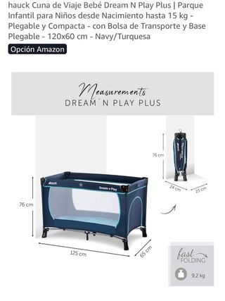 Cuna de Viaje Hauck Dream N Play