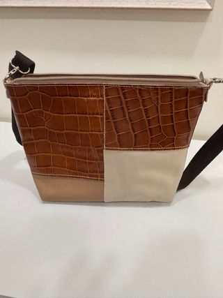 Bolso de piel auténtica artesano