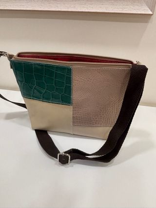 Bolso de piel auténtica artesano